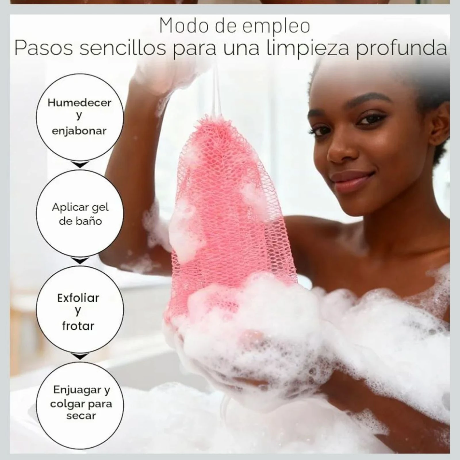 Esponja africana original esfoliante de qualidade, nova – photo 3
